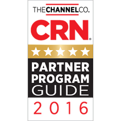 5-Star Rating in CRN’s 2016 Partner Program Guide 